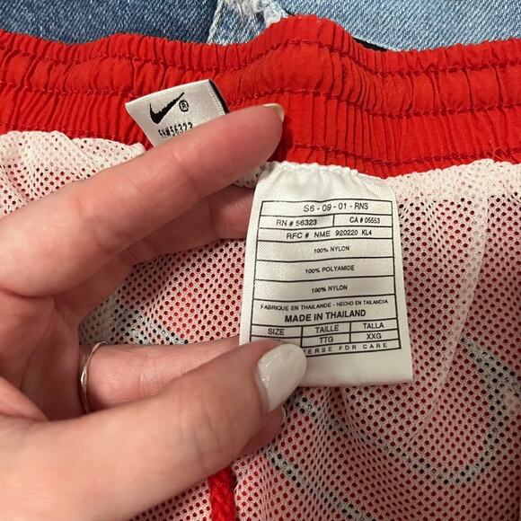 Nike Men's Red Retro Swim Trunks Size XXL - Picture 3 of 8